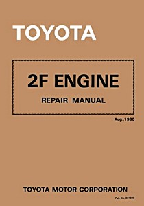 Boek: Toyota 2F Engine Repair Manual (Aug. 1980) 