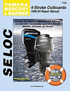 Książka: Yamaha / Mercury / Mariner 4-Stroke Outboards (1995-2004) - Repair Manual - All 2.5-225 HP Models