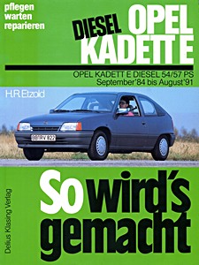 Boek: [SW 052] Opel Kadett E Diesel (09/1984-08/1991)