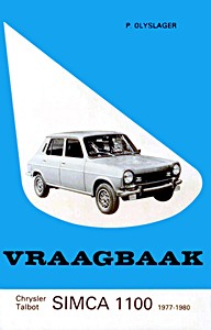 Boek: Chrysler-Simca 1100 (1977-1979) / Talbot-Simca 1100 (1979-1980) - Vraagbaak