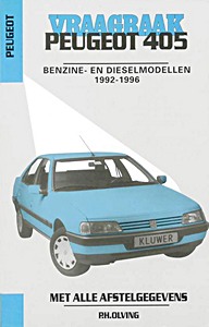 Boek: Peugeot 405 - benzine en diesel (1992-1996)