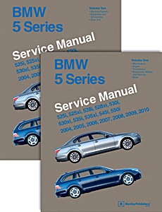 Okładka instrukcji napraw BMW 5 Series (E60, E61) - 525i/xi, 528i/xi, 530i/xi, 535i/xi, 545i, 550i (2004-2010) (USA) - Bentley Service Manual