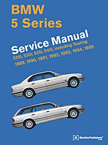 Okładka instrukcji napraw BMW 5 Series (E34) - 525i, 530i, 535i, 540i, including Touring (1989-1995) (USA) - Bentley Service Manual