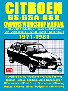 Portada manual Citroën GS, GSA, GSX (1971-1981)