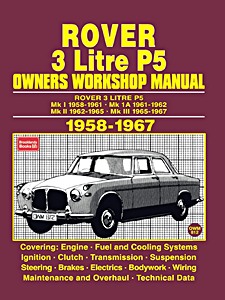 Boek: Rover 3 Litre P5 (1958-1967) - Owners Workshop Manual