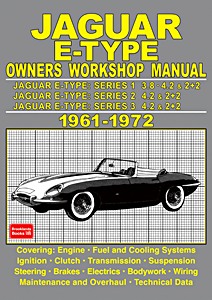 Cover repair manual Jaguar E-type - 3.8 and 4.2 litre (1961-1972)