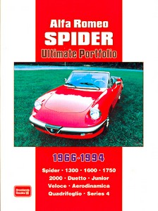 Book: Alfa Romeo Spider - 1300, 1600, 1750, 2000 (1966-1994) - Brooklands Ultimate Portfolio