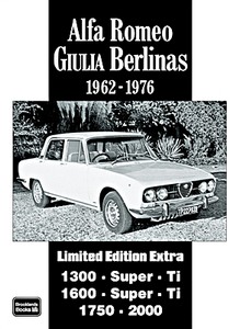Buch: Alfa Romeo Giulia Berlinas - 1300, 1600, 1750, 2000 (1962-1976) - Brooklands Portfolio