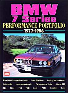 Livre: BMW 7 Series (1977-1986) - Brooklands Performance Portfolio