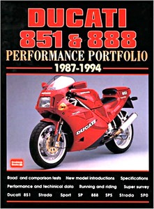 Livre: Ducati 851 & 888 (1987-1994) - Brooklands Performance Portfolio