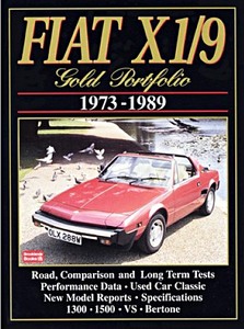 Livre: Fiat X1/9 Gold Portfolio 1973-1989 - Brooklands Gold Portfolio