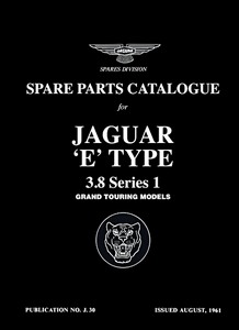 Book: Jaguar E-Type 3.8 (1961-1964) - Spare Parts Catalogue 