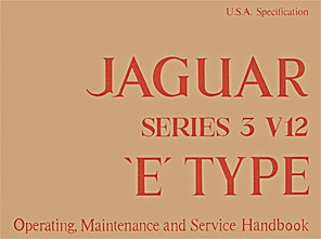 Book: [A181/2] Jaguar E V12 Series 3 (US) (71-74) HB