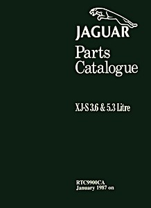 Książka: Jaguar XJ-S - 3.6 & 5.3 Litre (Jan 1987-1991) - Official Parts Catalogue 