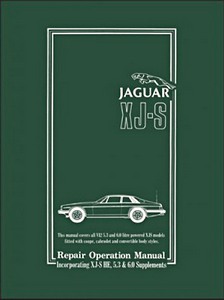 Book: Jaguar XJS - 5.3 & 6.0 Litre V12 (1975-1988 1/2) - Official Repair Operation Manual 