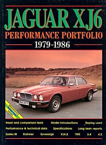 Livre : Jaguar XJ6 - Series 3 (1979-1986) - Brooklands Performance Portfolio