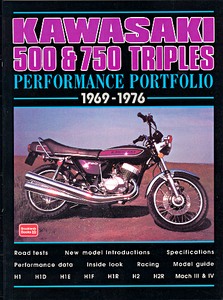 Livre: Kawasaki 500 & 750 Triples 69-76