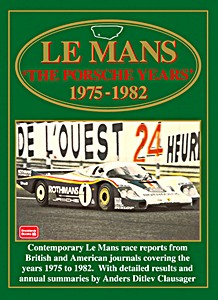 Livre: Le Mans - The Porsche Years 1975-1982