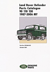 Book: Land Rover Defender 90 - 110 - 130 (1987-2006 MY) - Official Parts Catalogue 