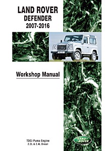 Book: Land Rover Defender - 2.2 L & 2.4 L Puma TDCi Diesel Engines (2007-2016) - Official Workshop Manual 