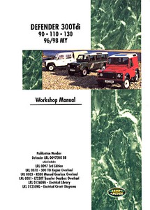 Livre: Land Rover Defender 90-110-130 Diesel 300 Tdi (1996-1998) - Official Workshop Manual 