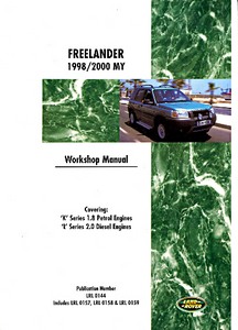 Boek: Land Rover Freelander (1998-2000 MY) - Official Workshop Manual 