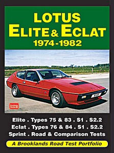 Book: Lotus Elite & Eclat (1974-1982) - Brooklands Road Test Portfolio