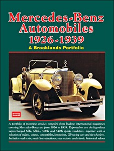 Buch: Mercedes-Benz Automobiles 1926-1939 - Brooklands Portfolio