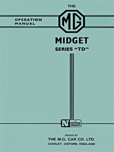 Livre: MG Midget Series TD - Drivers Handbook 