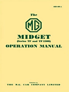 Livre: MG Midget TF & TF1500 - Official Driver's Handbook 