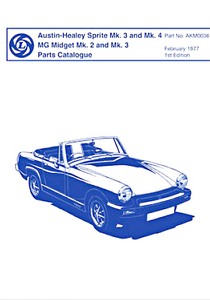 Book: Austin-Healey Sprite Mk 3 and Mk 4 / MG Midget Mk 2 and Mk 3 - Official Parts Catalogue 