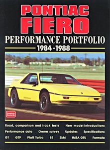 Livre: Pontiac Fiero (1984-1988) - Brooklands Performance Portfolio