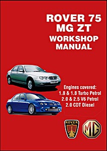 Book: Rover 75 & MG ZT (1999-2005) - Official Workshop Manual 