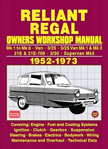 Book: Reliant Regal (1952-1973) - Owners Workshop Manual