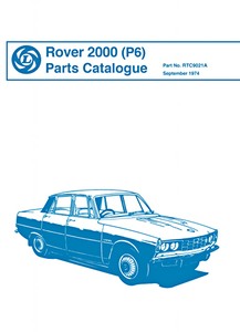 Książka: Rover 2000 (P6) - Official Parts Catalogue 