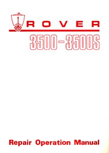 Book: Rover 3500 & 3500S (P6) - Official Repair Operation Manual 