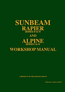 Książka: Sunbeam Rapier Series III to IV, Alpine Series I to IV (1959-1965) - Official Workshop Manual 