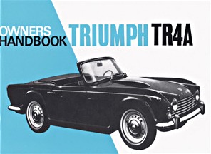 Boek: Triumph TR4A - Official Owners Handbook 