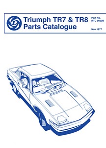 Livre : Triumph TR7 & TR8 - Official Parts Catalogue 