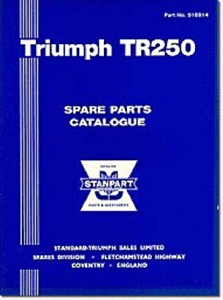 Livre: Triumph TR250 US (1968) - Spare Parts Catalogue (Soft Cover) 