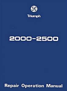 Livre: Triumph 2000 & 2500 - Official Repair Operation Manual
