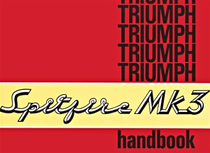 Buch: Triumph Spitfire Mk 3 - Official Owner's Handbook 