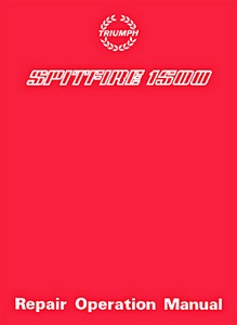 Book: Triumph Spitfire 1500 - Official Repair Operation Manual 