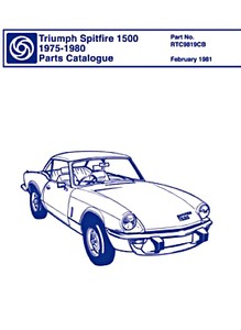 Buch: Triumph Spitfire 1500 (1975-1980) - Parts Catalogue 