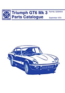 Livre: Triumph GT6 Mk 3 (10/1970-12/1973) - Parts Catalogue 