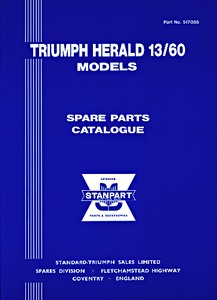 Triumph Herald 13/60 Models - Spare Parts Catalogue