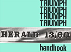 Livre: Triumph Herald 13/60 - Official Owner's Handbook