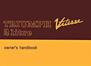 Livre: Triumph Vitesse 2 Litre - Official Owner's Handbook