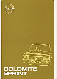Livre: Triumph Dolomite Sprint - Official Workshop Manual