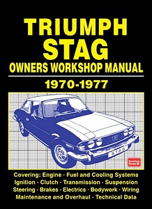 Triumph Stag Owners Handbook Manual Controls Instruments Service Maintenance 